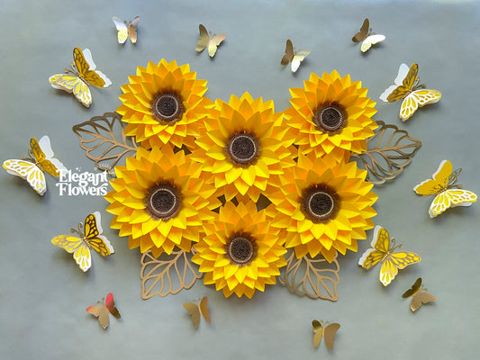 16 pcs sunflowers